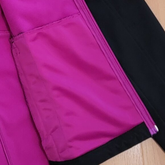 Women's Mondetta Black Fitted Soft Shell Hooded Athletic Jacket Coat - M - Picture 6 of 11